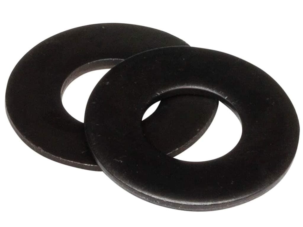 - 18-8 Stainless Steel 5/16" Flat Washers (100 pcs) Black Oxidized in USA by Makers Bolt