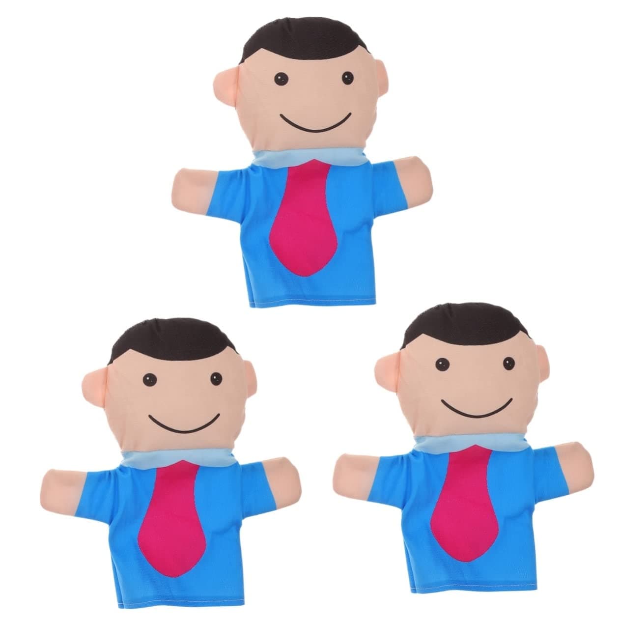 Gadpiparty 3pcs Family Hand Puppet Puppets for Adults Educational Toys for Toddlers Kids Educational Toys Grandpartent Puppet Puppets for Kids 8-10 Master of Puppets Vinyl Plush Puppets Toy