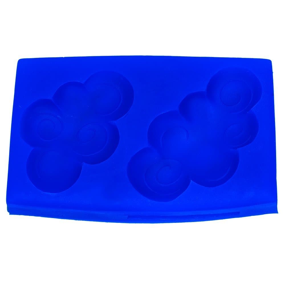 First Impression Molds Medium Cloud Set Silicone Cake Decorating Mold, Blue