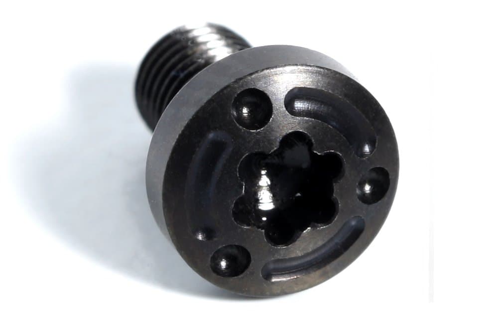 4 ea Black SOS 1911 Grip Screws, 4 ea O Rings | for Full Size or Slim Grip bushings | 3/16” min Grip Thickness | US Made for Colt and Clones | Look at Photos of Screws with Grips/Guns