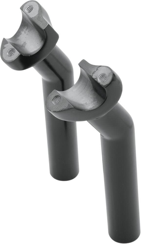 Black 6 1/2" Pullback Handlebar Risers For Harley-Davidson