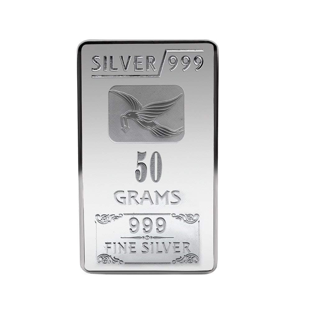 Ashok Jewellers Pure Silver Bar | Silver Bar of 999 Purity | Silver Lagdi | Silver bar of 5g, 10g, 25g, 50g, 100g | Silver Bar Pure for gift