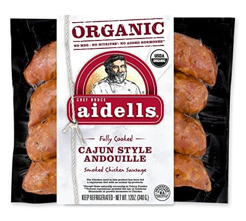 Aidells Smoked Chicken Sausage, Cajun Style Andouille, 12 oz. (4 Fully Cooked Links)