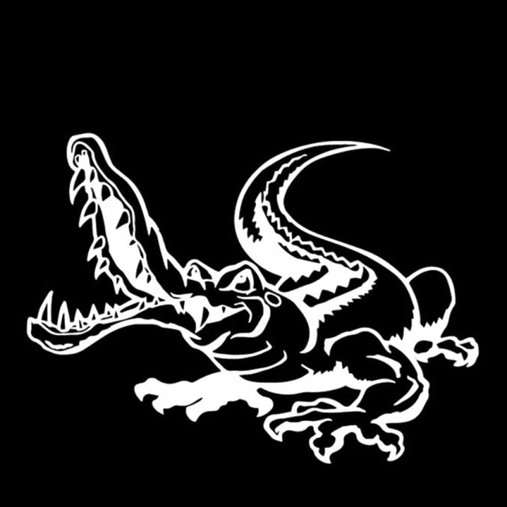 PAOPD Car Stickers for Adults Teens Kids 17.2CM*12.3CM Big Mouth Crocodile Scrapbooking for Laptop Computer Bicycle Fridge Camera Books Decals（3 pcs）