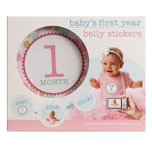 Babys First Year Belly Stickers- Girl