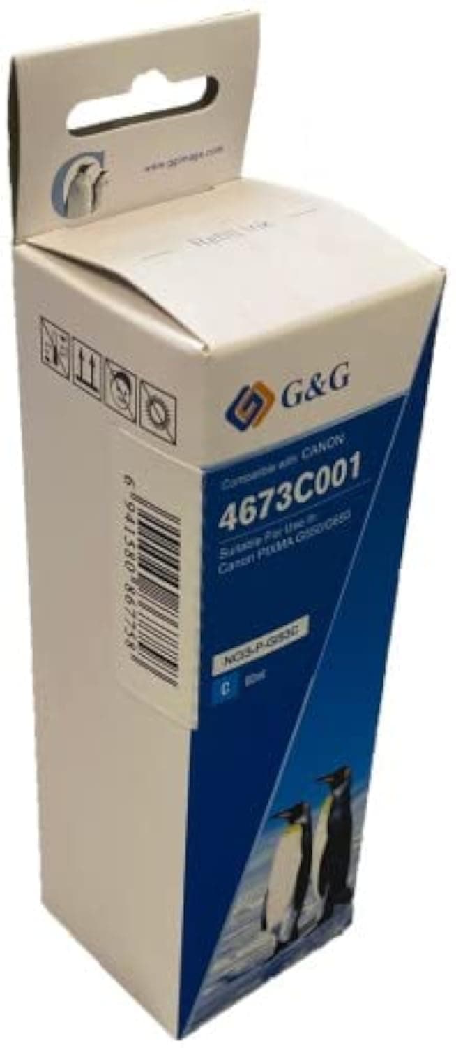 G+G Compatible Canon GI-53C Cyan Ink Bottle 4673C001