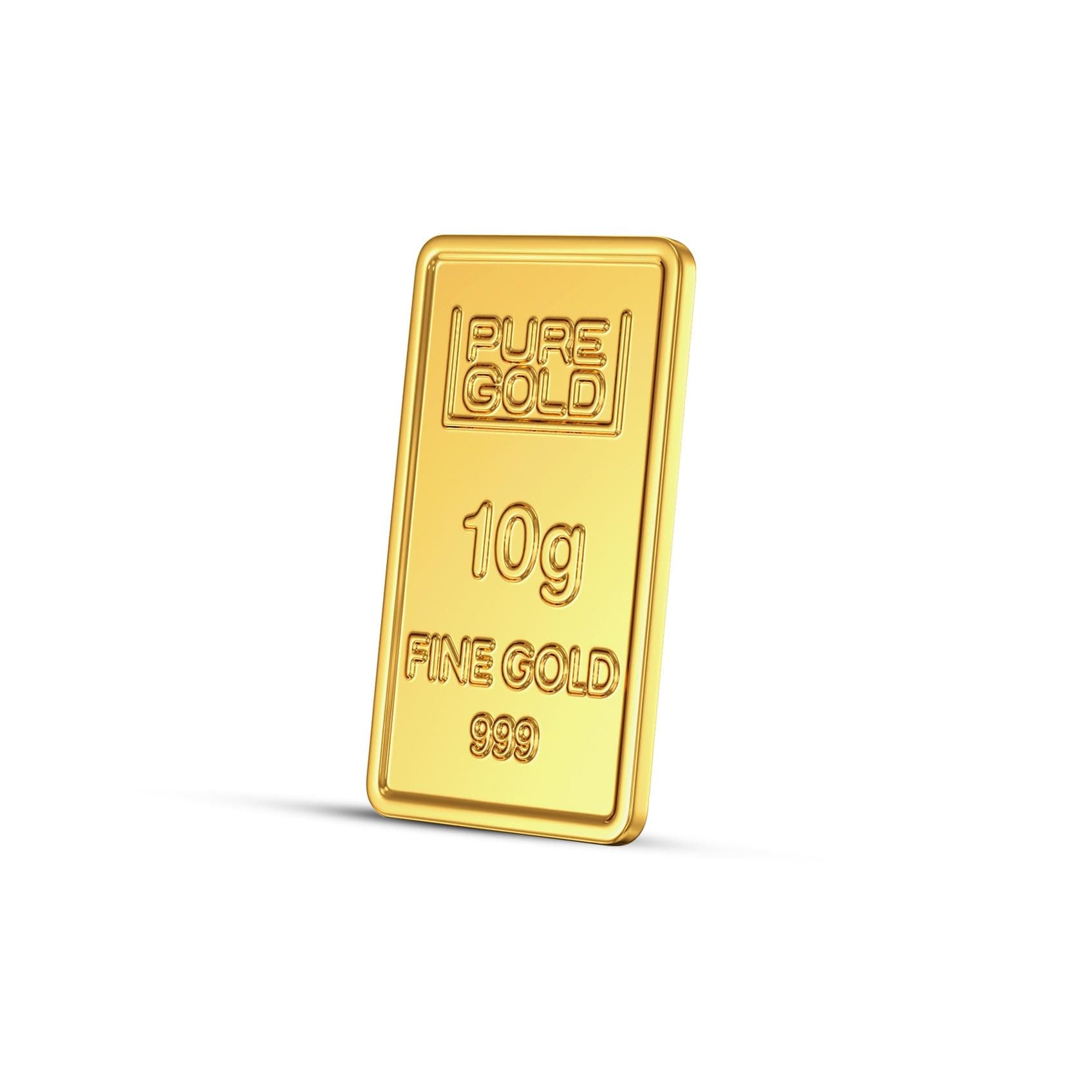 Assayer Certified 10 grams, 24k (999) Yellow Gold Precious Gold Bar
