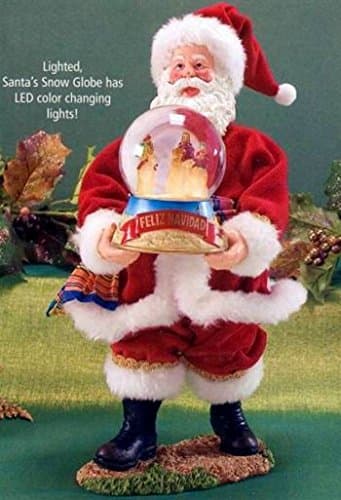 Retired Clothtique Possible Dreams *Feliz Navidad* Santa W LED Light