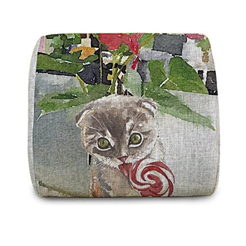 EnjoyIt Comfortable Cat Eating Lollipop Memory Foam Back Cushion for Car Seats, Office Computer Seats,sofa and Other Chairs - Your Best Chioce For Alleviating The Waist Aches and relax Your waist (Especially for Office Worker)