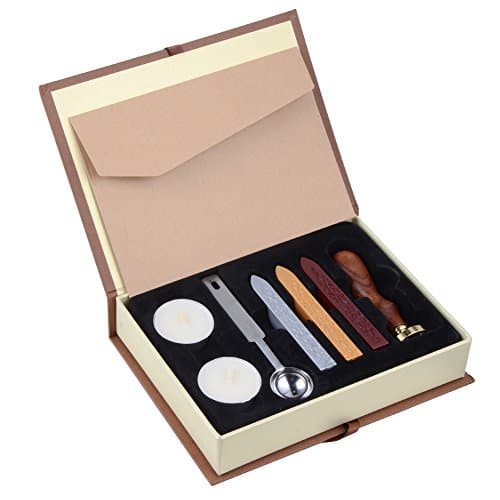 Wax Seal Stamp Kit Happy Birthday Badge Wax Sealing Set Retro Stamps Maker Box Set