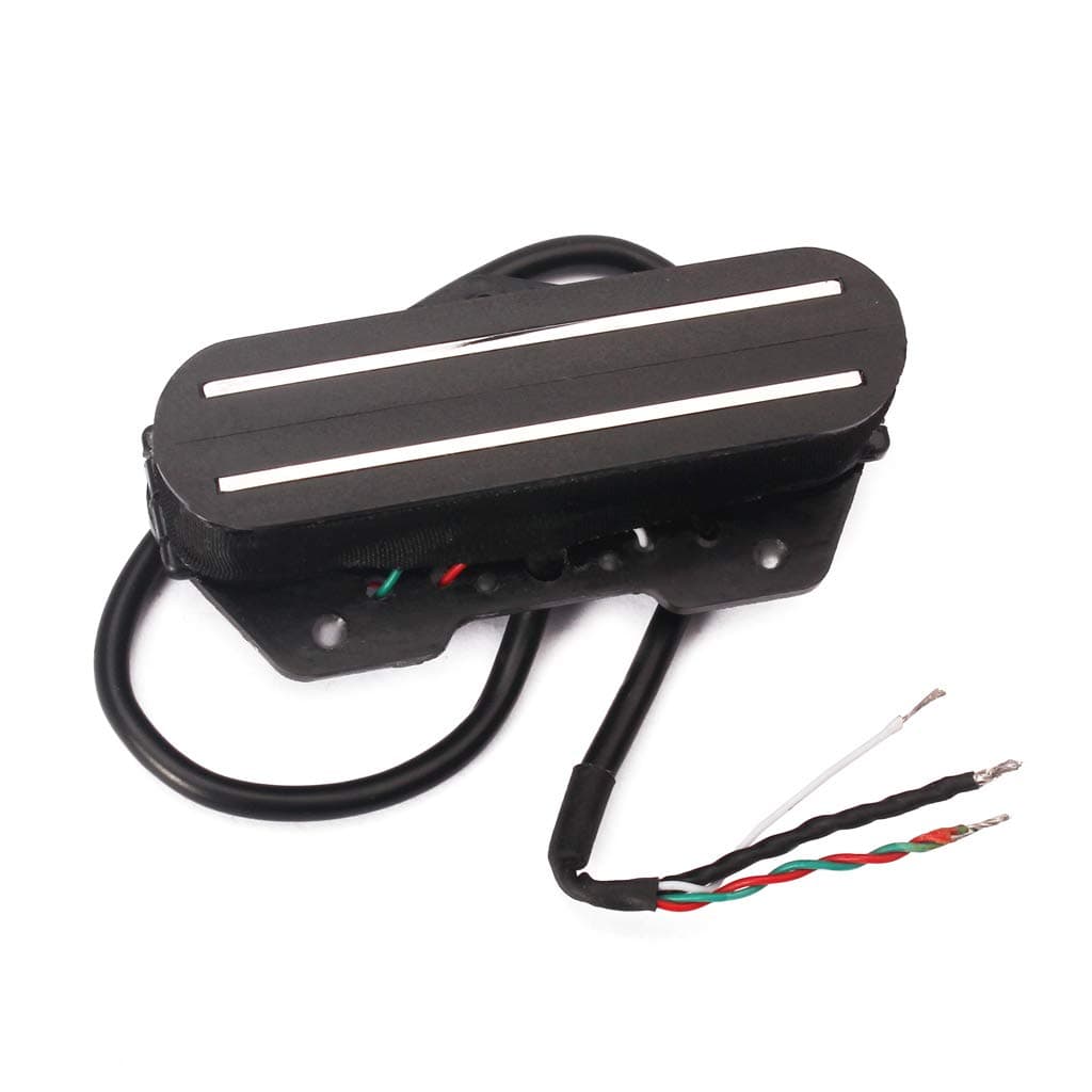 Alnicov Electric Guitar Pickup Dual Hot Rail Humbucker Pickup Single Coil Guitar Pickup Fit for TL Strat Squier Tele Electric Guitar，Black