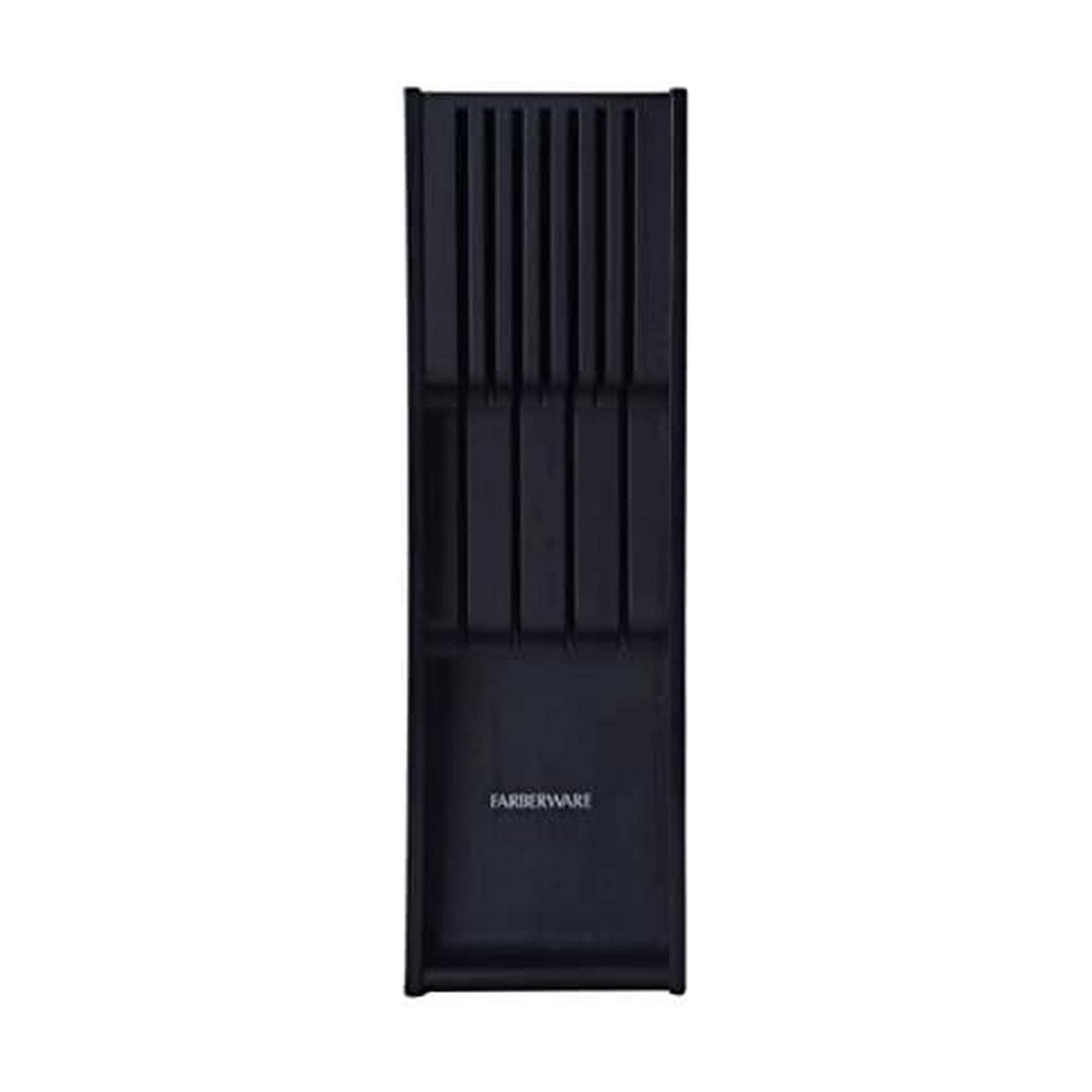 5229614 7 Slot In Drawer Knife Organizer, 18-Inch, Black