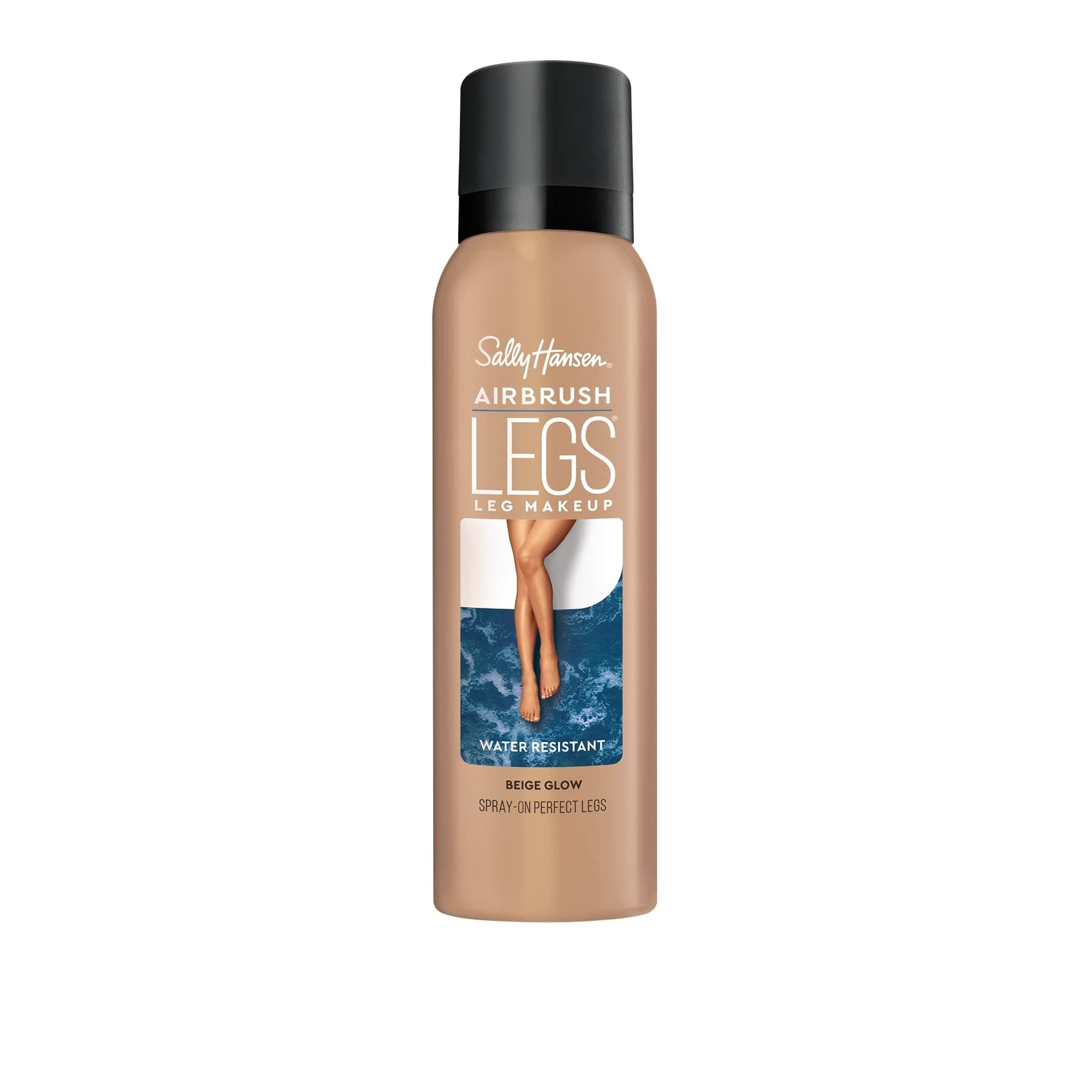 Sally Hansen Airbrush Legs Leg Makeup Spray | Easy Application, Flawless-Looking Legs, Water-Resistant, Transfer-Proof | Beige | Light Natural Finish