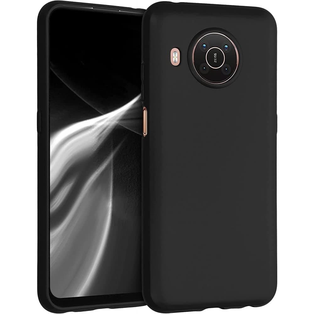 Zubitech Nokia X20 / Nokia X10 Case Cover Soft Silicone TPU Flexible Rubber Slim Fit Matte Black Cover Anti fingerprint Case Precise cutouts compatible for Nokia X20 / Nokia X10