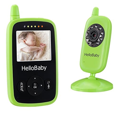 Hello Baby - Portable Video Baby Monitor Wireless with Night Vision Digital Color Screen / Smart Camera with Temperature Monitors HB24
