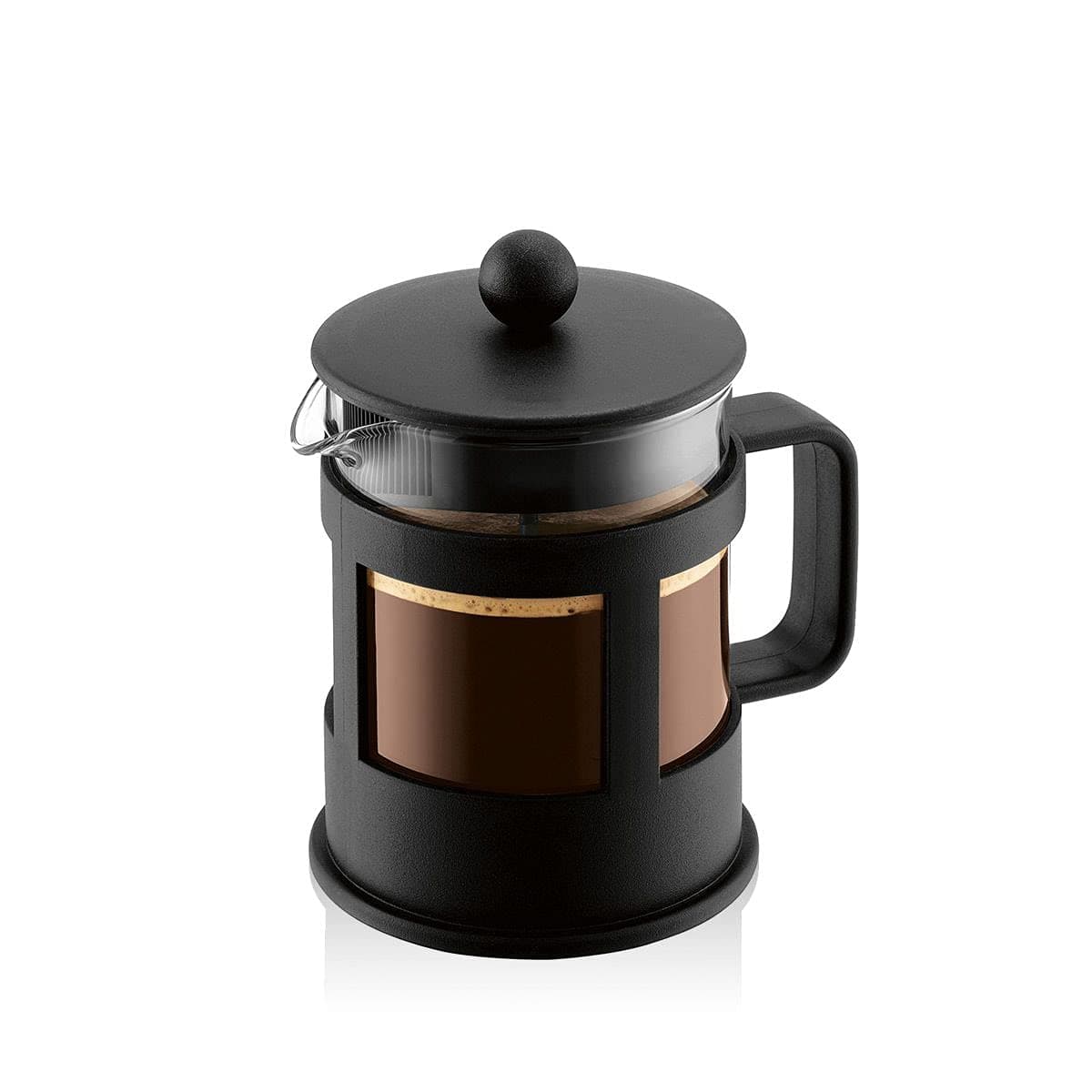 French Press Kenya - 500ml / 4 Cups Manual Coffee Maker - Heat-Resistant Glass & Stainless Steel - Dishwasher Safe Cafetiere - Made in Portugal