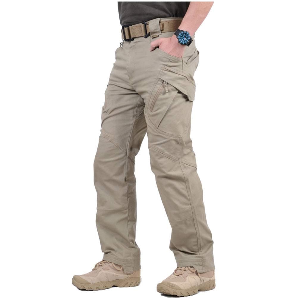 CARWORNIC Gear Men's Hiking Tactical Pants Lightweight Cotton Outdoor Military Combat Cargo Trousers