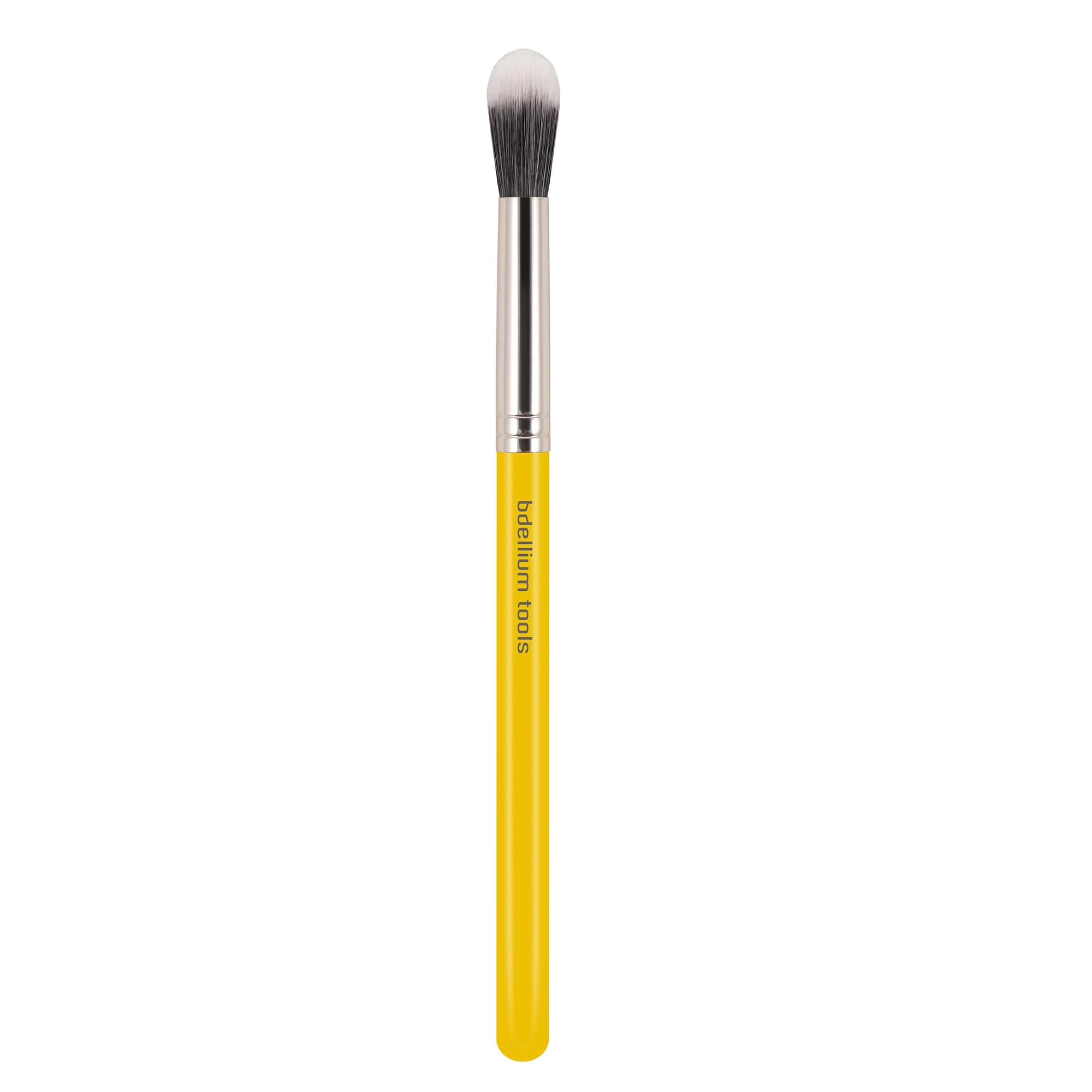 Professional Makeup Brush - Studio Series 787 Duo Fiber Large Tapered Blending - With Soft Synthetic Fibers, For Controlled Lightweight Application (Yellow, 1pc)
