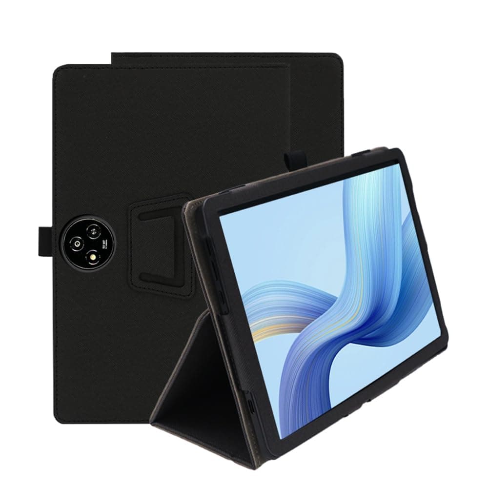 Compatible with TCL NXTPAPER 14 Pro 14-INCH Tablet case, Full Coverage Ultra Slim PU Leather Cover Case Folding Stand Cover Protective Tablet Cover with Hand Strap Magnet (Black)