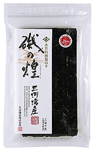 Nagai Nori Halal rocky shore of sparkling Mikawa Bay production second switching ten X5 bags