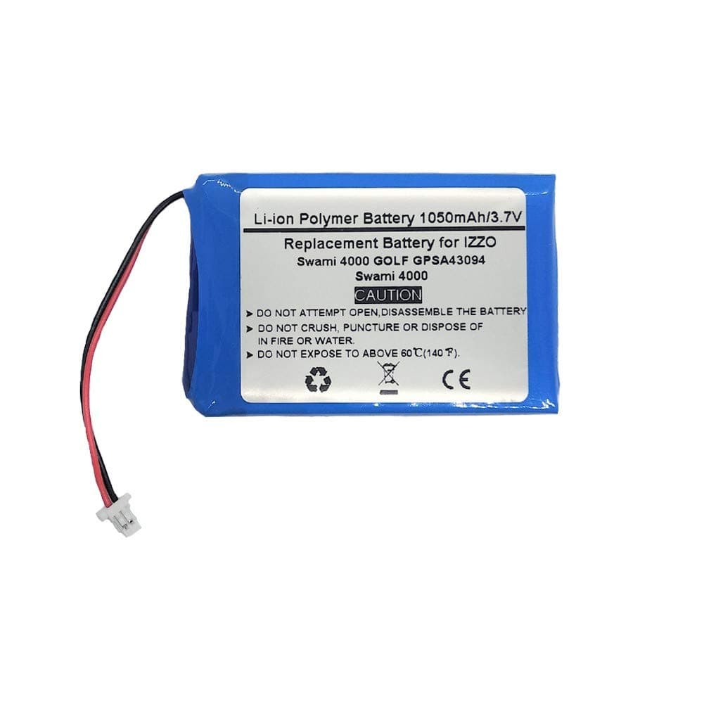 3.7V 1050mAh Replacement GPS Navigator Battery for Izzo Swami 4000, Swami 4000 Golf GPSA43094，H603450H