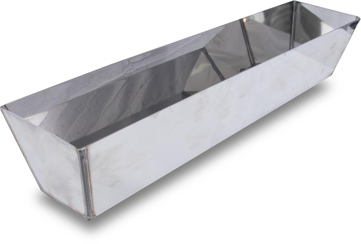 MARSHALLTOWN Heli-Arc Mud Pans, 14 Inch, Heavy Gauge Stainless Steel, Heli-Arc Welded Corners, Sheared Sides to Clean Knives, Hold Joint Compound, Drywall and Plaster, 6396