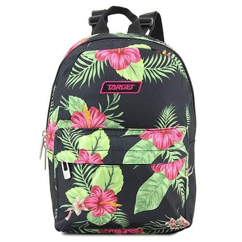 Target Unisex Child Tik Tak Floral Backpack - Black/Green, 8 Litre