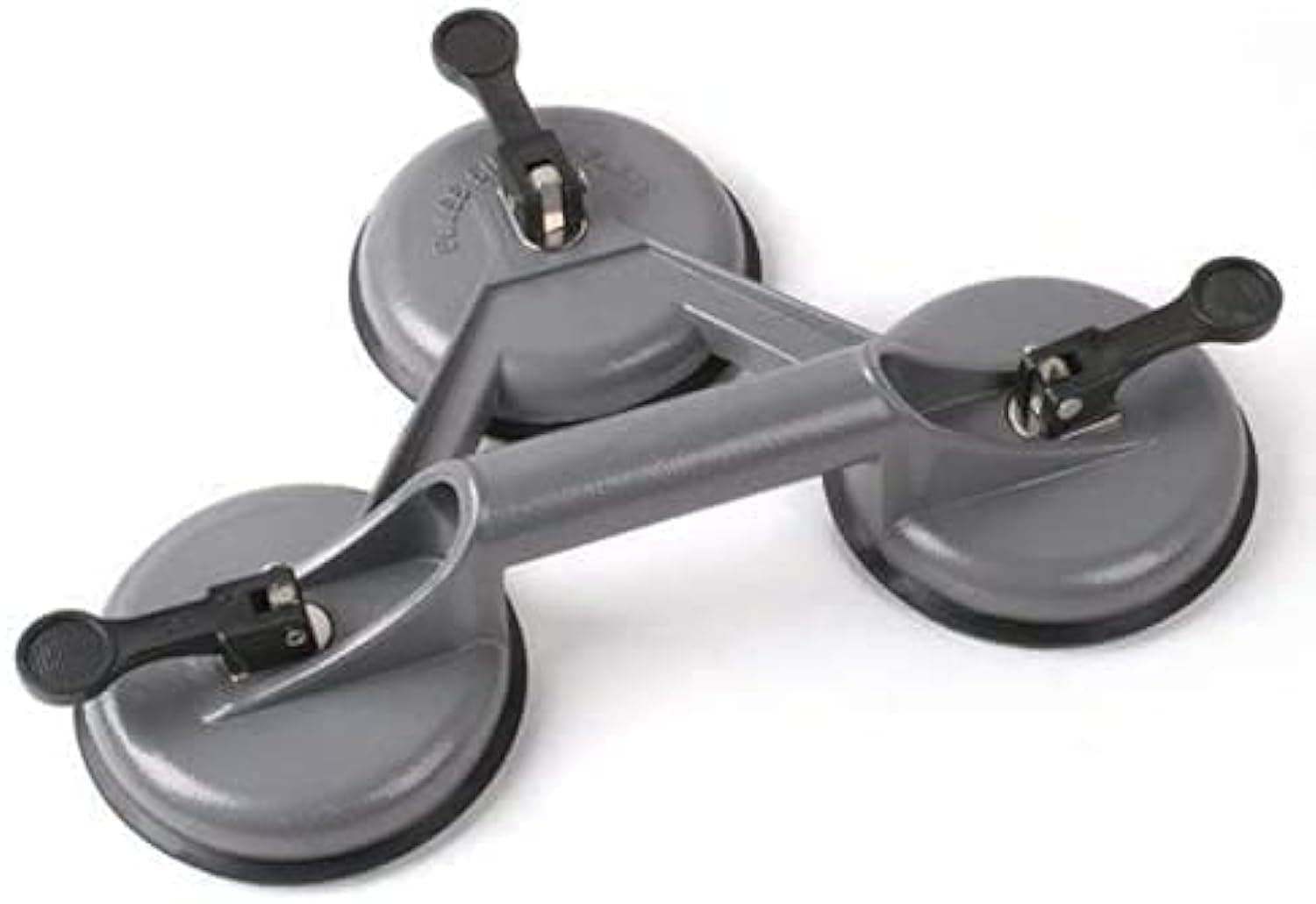 Heavy Duty Suction Cup Aluminium Glass Lifter Sucker Pad Carrying Grabbing Tile Puller Gripper for Lifting and Moving Glass, Floor, Window, Tile, Granite & Doors (Pack of 1, Three Pad)
