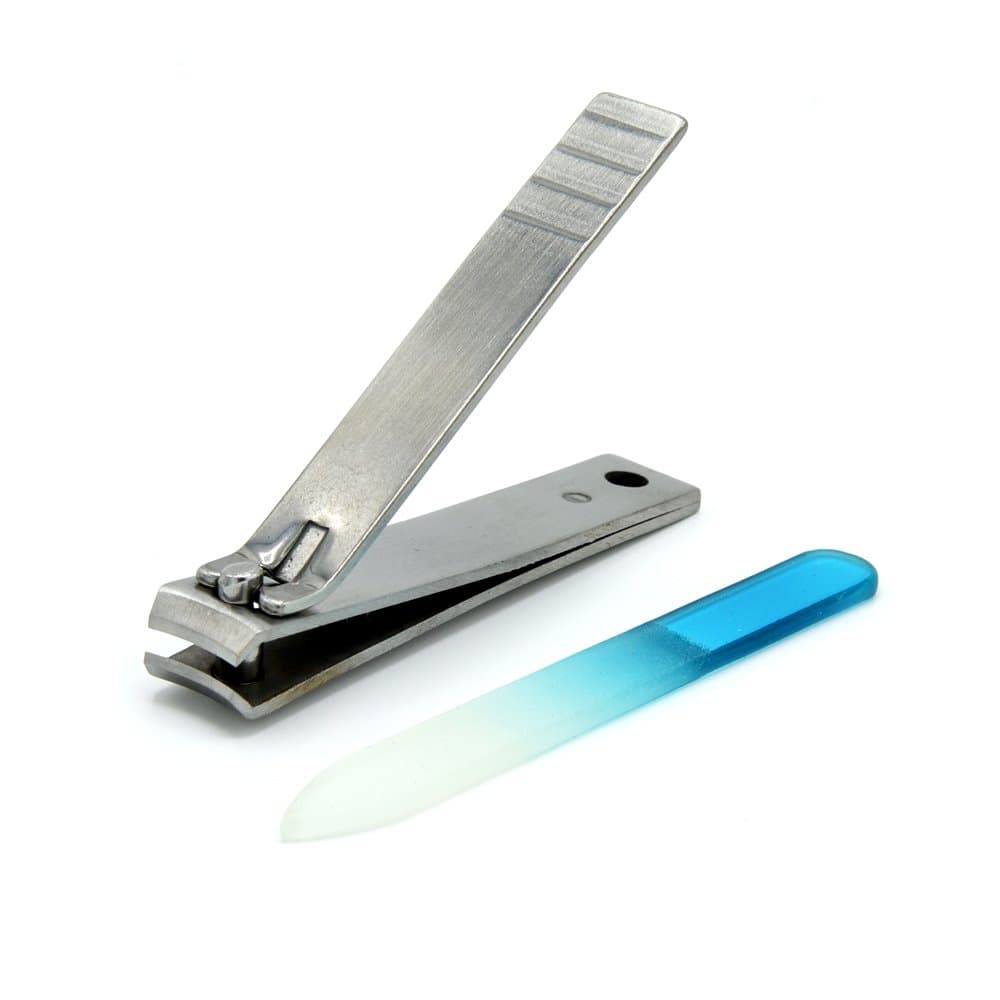 Lek's Set of Nail Clippers and Nails File Stainless Steel Sharp and Convenience
