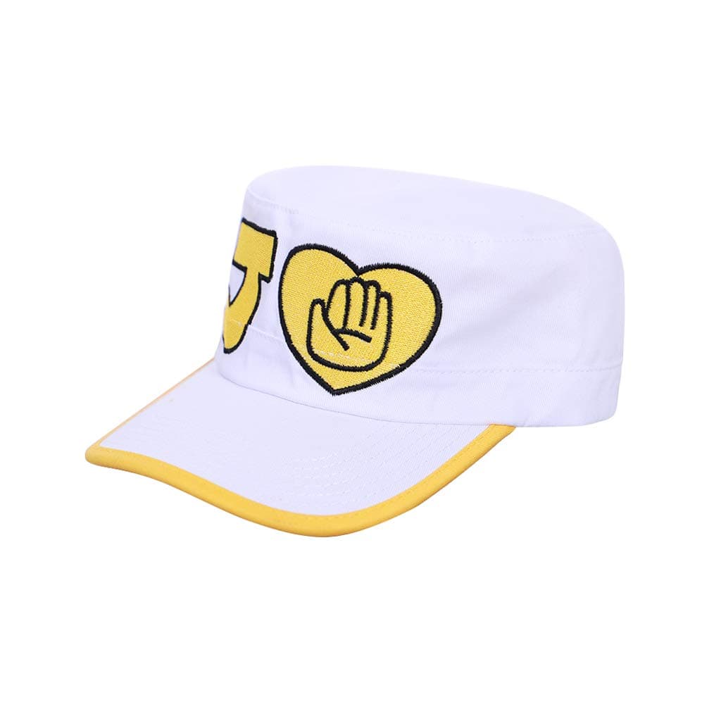 1791's lady Diamond is Unbreakable Kujo Jotaro Cosplay White hat Peaked Cap