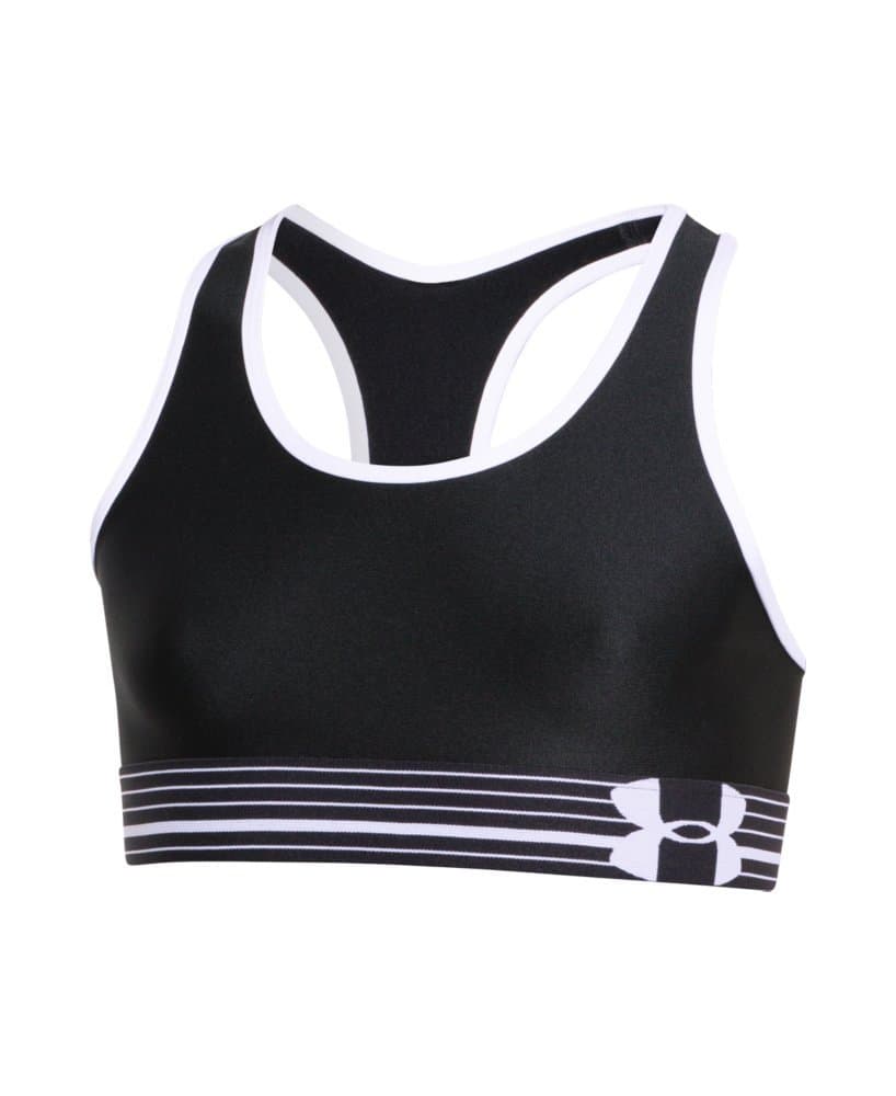 Under Armour Kids Girl's UA Alpha Bra (Big Kids) Black/Black/White Multi Snake Sports Bra LG (14-16 Big Kids)