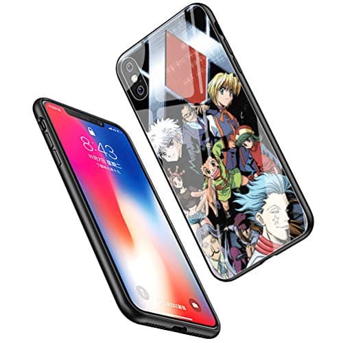 LiangChu 9H Tempered Glass iPhone 6 Plus/6s Plus Cases, LC-87 Hunter x Hunter Design Printing Shockproof Anti-Scratch Soft Silicone TPU Cover Phone Case for Apple iPhone 6 Plus/6s Plus