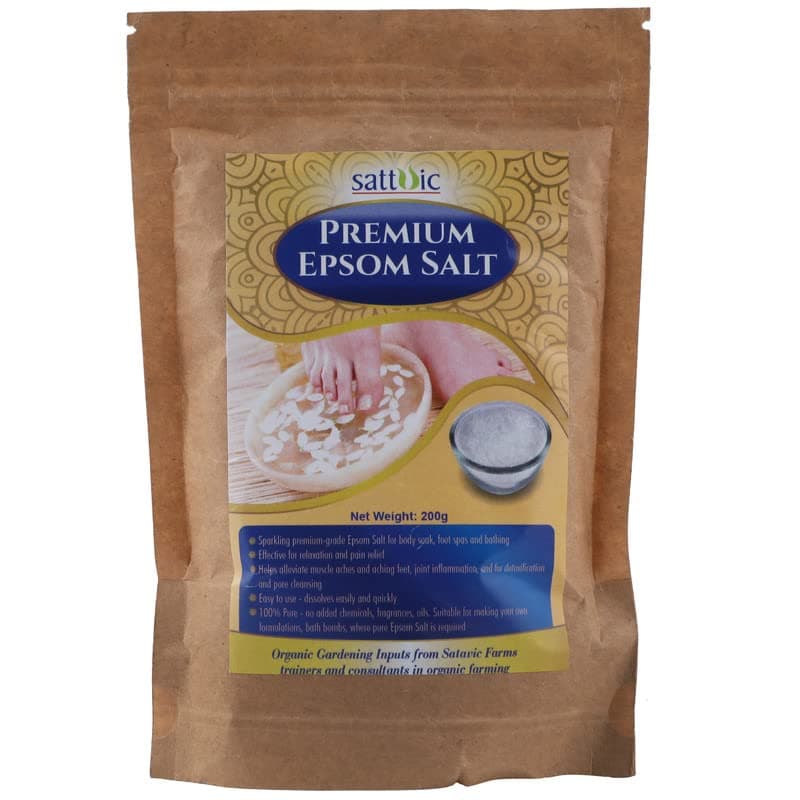 Sattvic Premium Epsom salt - Magnesium Sulphate (200 gm)