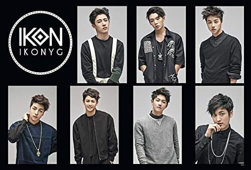 Maxis iKON Korean Boy Band Kpop Wall Decoration Poster (#001)