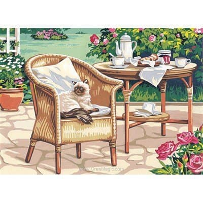 Needlepoint Canvas Gobelin Tapestry SEG Paris Douce Matinee 909.02 45 X 60cm