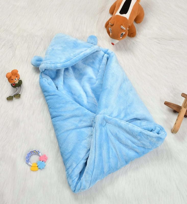 Florida All Season Hooded Baby Blanket Swaddler Wrapper Flannel Soft and Comfortable for New Born Babies