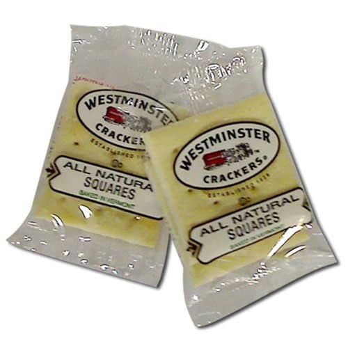 Westminster All Natural Square Crackers - 2 count pack, 1000 per case