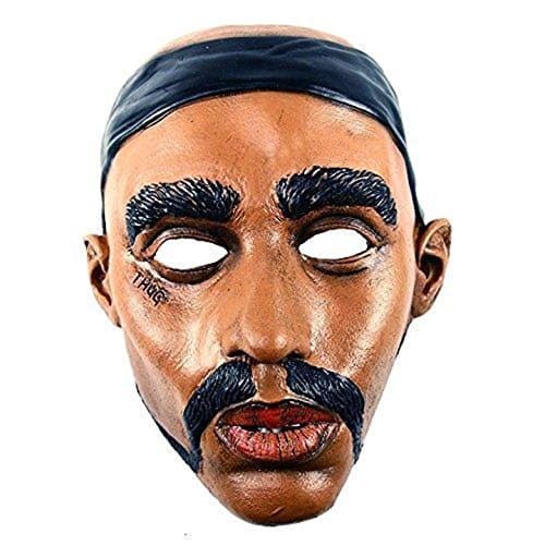 LA Thug Life Halloween Costume Vinyl Mask - Tupac (2Pac) Shakur