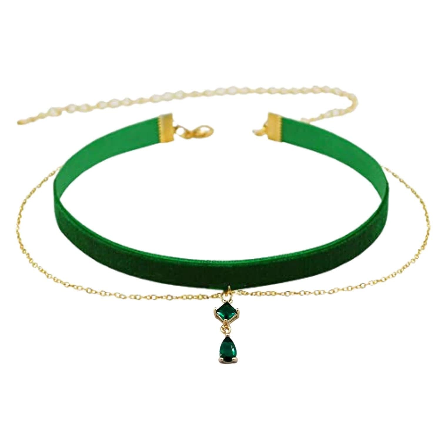 Fuqimanman2020Gothic Black Velvet Red Pendant Choker Necklace for Women Lace Chokers Witch Bride Vampire Choker Necklace Aesthetic Jewelry