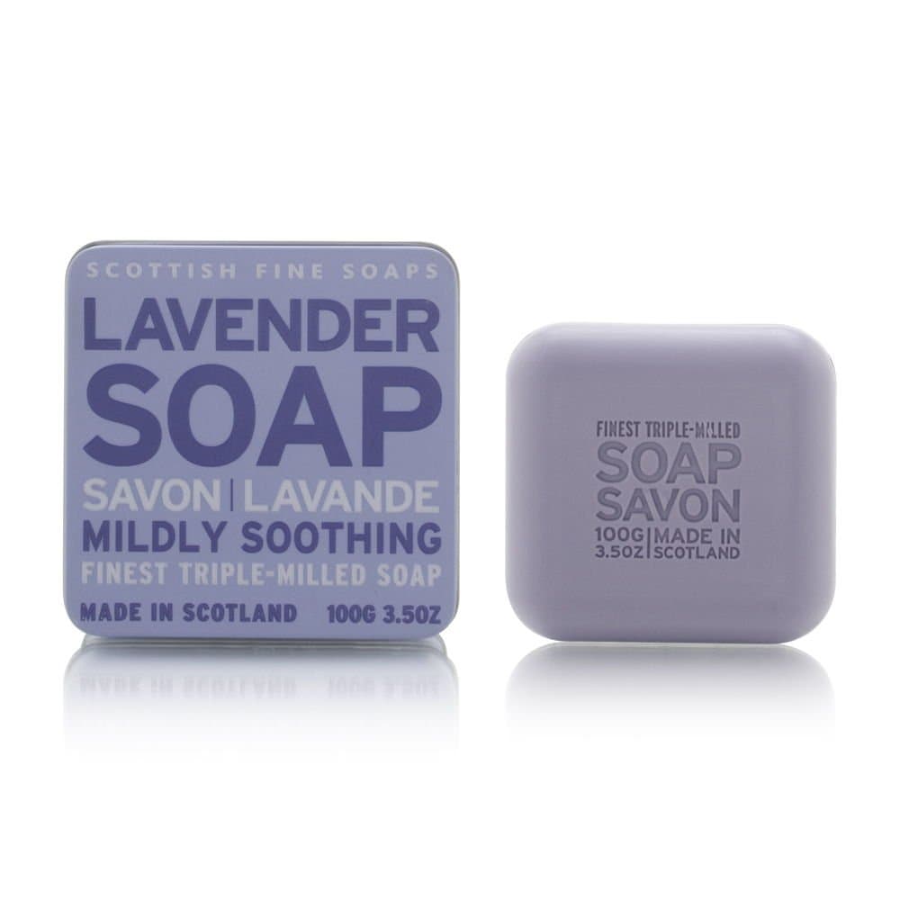 Scottish Fine Soaps Lavender Floral Soap Tin Soap 100 g
