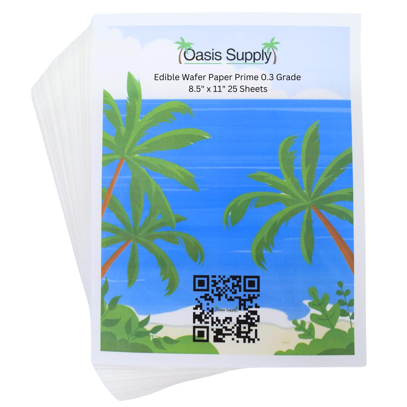 Oasis Supply O-Grade Wafer Paper, 8 by 11-Inch, 25 Count