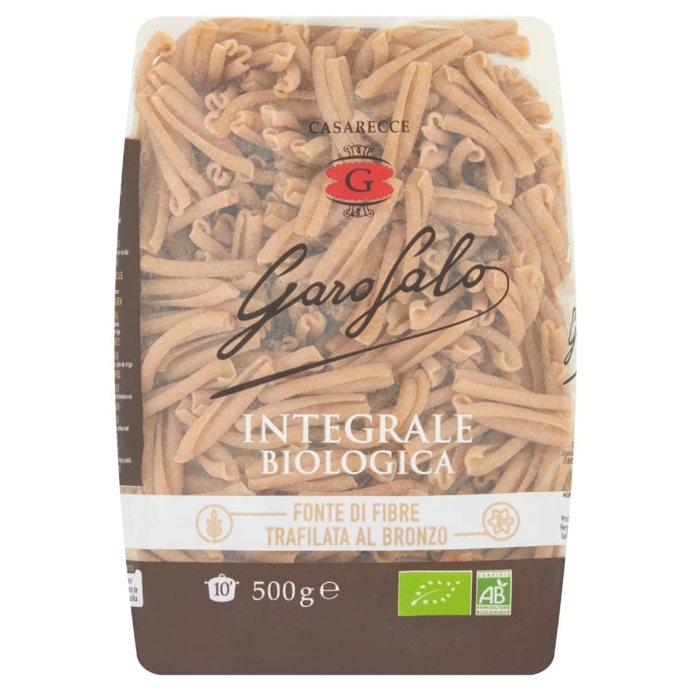 Wholewheat Organic Casarecce Italian Pasta, 500g (Pack of 1)