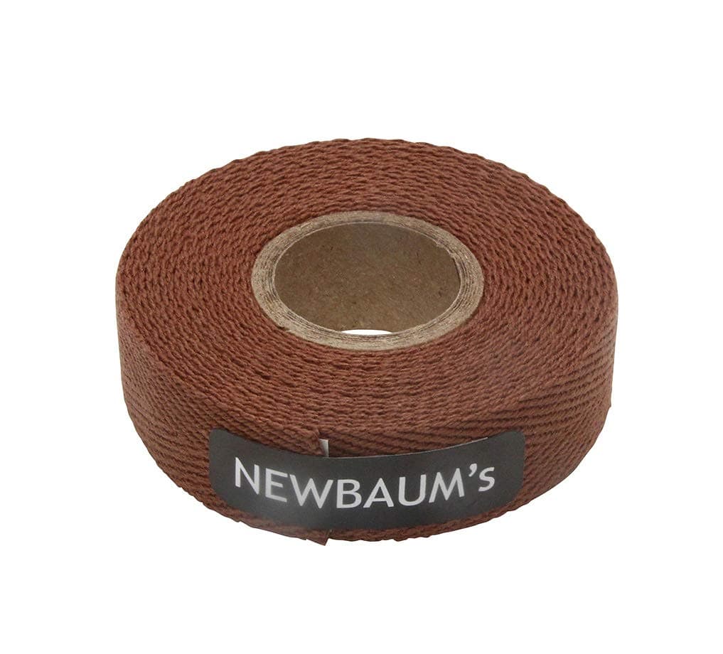 Newbaum's Cloth Bike Handlebar Tape (Brown), 10 ft Roll Bike Bar Grip Tape (0.75” Wide), Cotton Bar Tape Road Bike, Adhesive Back Bike Tape for Handlebars – Brown Grip Tape (22 Colors)