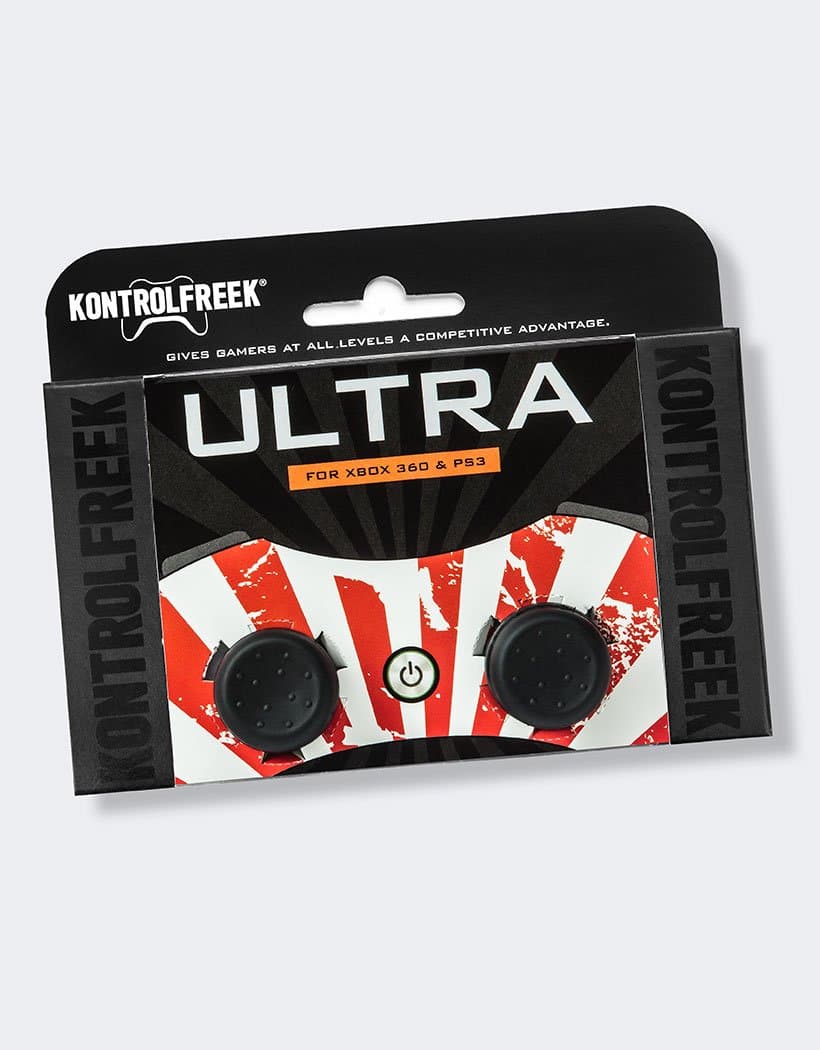 KontrolFreek Ultra for Playstation 3 (PS3) and Xbox 360 Controller | Performance Thumbsticks | 2 High-Rise Concave | Black