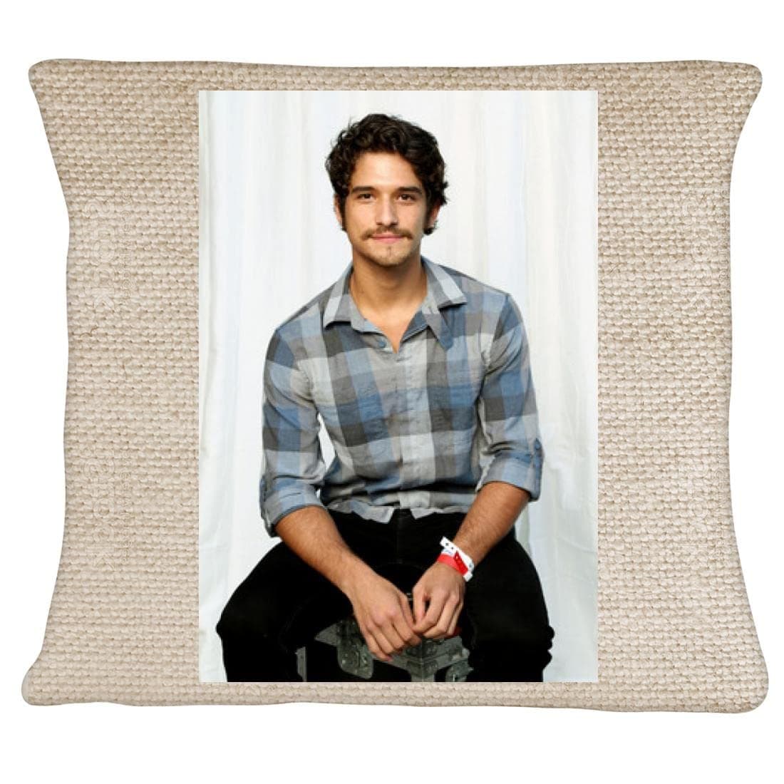 Tyler Posey - Pillow Cover Case FCA #FCAG661787, 18X18, Oatmeal
