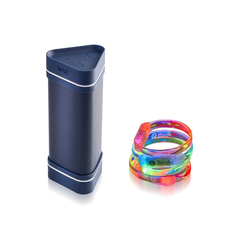 Hercules WAE Outdoor 04Plus Adventure Pack (Bluetooth, IP66, 12h+ Akku, Fahrrad/Rucksack Halterung, iOS/Android App)