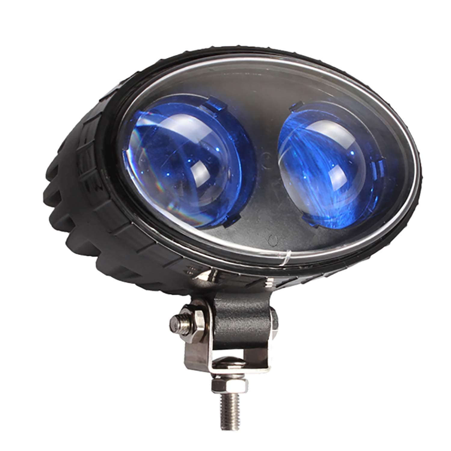 8W LED Forklift Safety Light Blue Spot Lamp Warehouse Fork Warning Light Truck Side Mount Pedestrian Safe DC10V-100V Wide Voltage 250LM