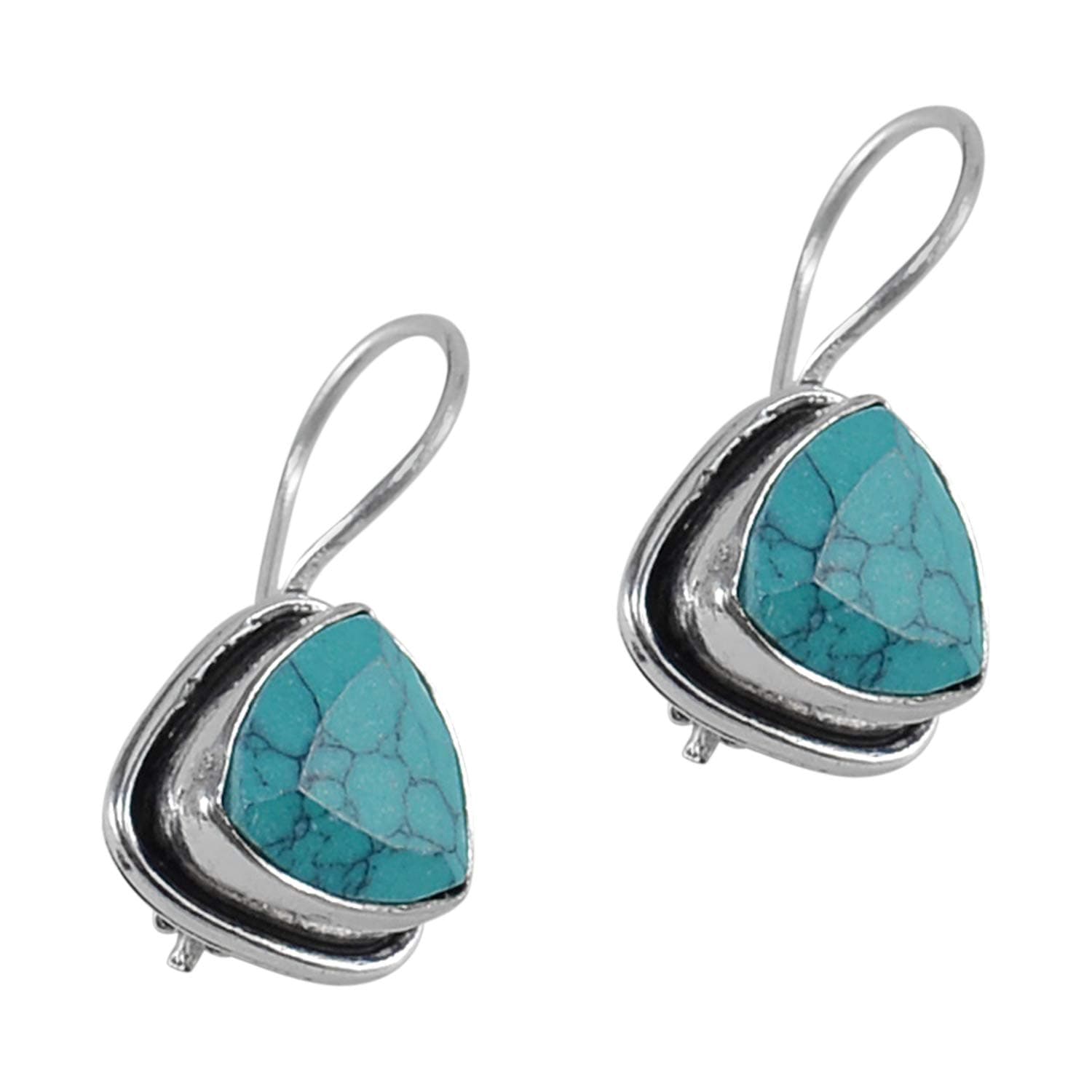 Silvesto India Silver Plated - Gemstone 925 Silver Plated Earring For Women & Girls