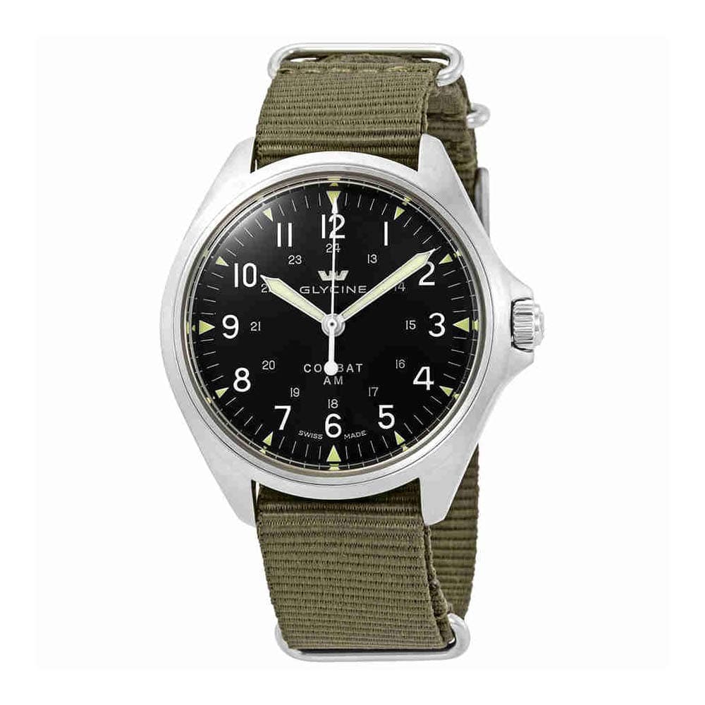 Glycine Combat 7 Vintage Automatic Black Dial Mens Watch GL0238