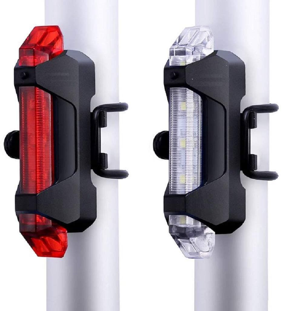 PRO365 DC918 Bicycle Lights Combo Pack/Rechargeable/Multiple Light Modes/Waterproof (Head and Tail Light)